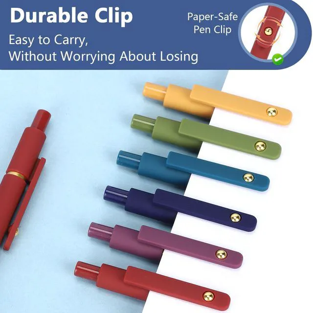 Alt view image 5 of 7 - 12Pcs Gel Pens, 0.7mm Medium Point Smooth Writing Pen for Journaling Black Gel Ink Journaling Supplies for Note Taking, Cute Aesthetic Office School Supplies Gifts for Women