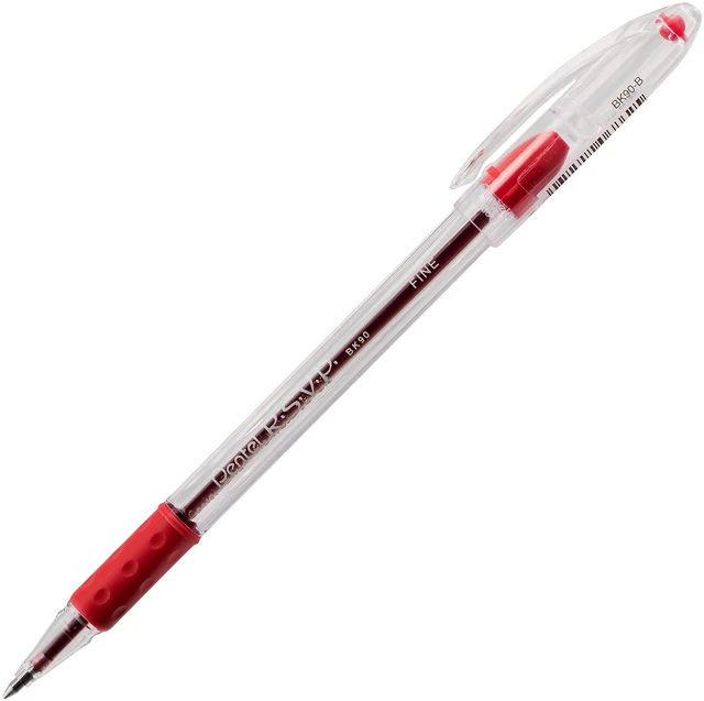 Alt view image 2 of 4 - RSVP Ballpoint Pen, Fine Line, (0.7mm), Red Ink (BK90BP2B), 2 Count (Pack of 4)