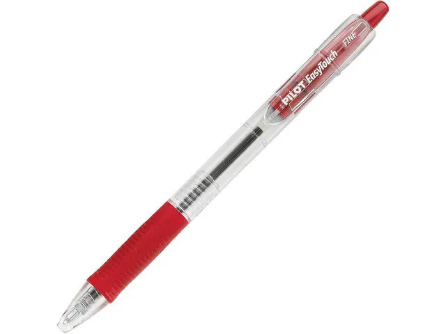 Alt view image 2 of 2 - EasyTouch Refillable & Retractable Ballpoint Pens, Red Ink, 12-Pack