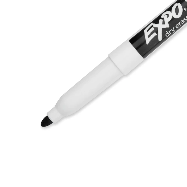 Alt view image 3 of 6 - Dry Erase Marker, Fine Tip, Black Ink, 8/Pack