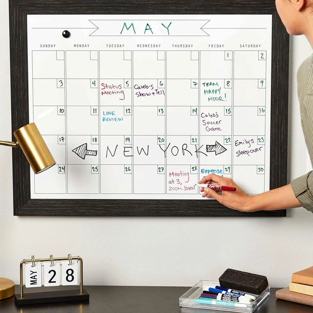 Alt view image 4 of 6 - Dry Erase Marker, Fine Tip, Black Ink, 8/Pack