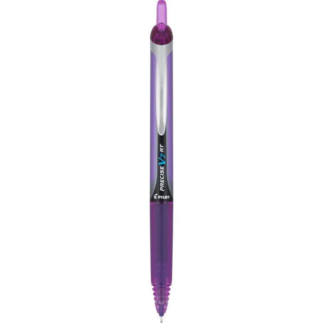 Alt view image 3 of 4 - Precise V7 RT Liquid Ink Rollerball Pens, Purple Ink Pens, 12-Pack