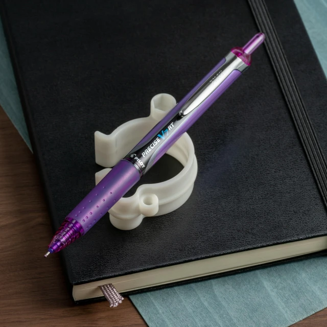 Alt view image 4 of 4 - Precise V7 RT Liquid Ink Rollerball Pens, Purple Ink Pens, 12-Pack