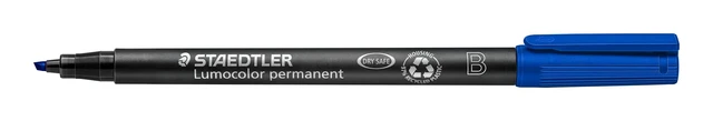 Alt view image 2 of 4 - Lumocolor Permanent Pen 314-3 Broad 1.0/2.5mm Line - Blue (Pack of 10), box of 10 (314-3 VE)