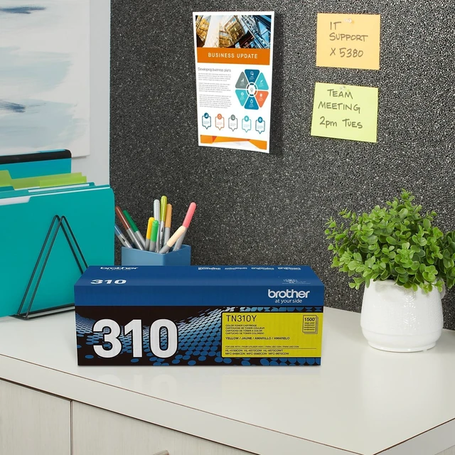 Alt view image 5 of 7 - Genuine TN310Y Color Laser Yellow Toner Cartridge