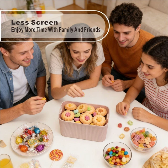 Alt view image 6 of 7 - Lockable Storage Box,Medicine Lock Box Travel Case,Refrigerator Bin Container for Food,Medicines,Snacks,Locking Mobile Cell Phone Device Jail,Lockbox for Office,Home,School,Father Gift (Cream Plus)