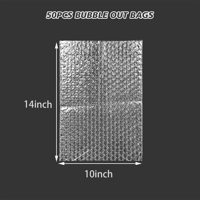 Alt view image 2 of 7 - 50PCS10x14" Clear Bubble Pouches Wrap,Double Wall Cushioned Wrap,Shockproof Double-Wall Thickening for Superior Protection,Lightweight,Durable,for Fragile Items,Electronics,Glasses,plate