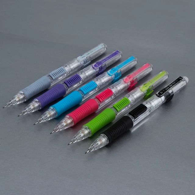 Alt view image 7 of 7 - Quick Click Mechanical Pencil, (0.7mm) Med Line, Canister, Assorted Colors (A/D/N/P/S/V), 36-PK (PD217PC36M)