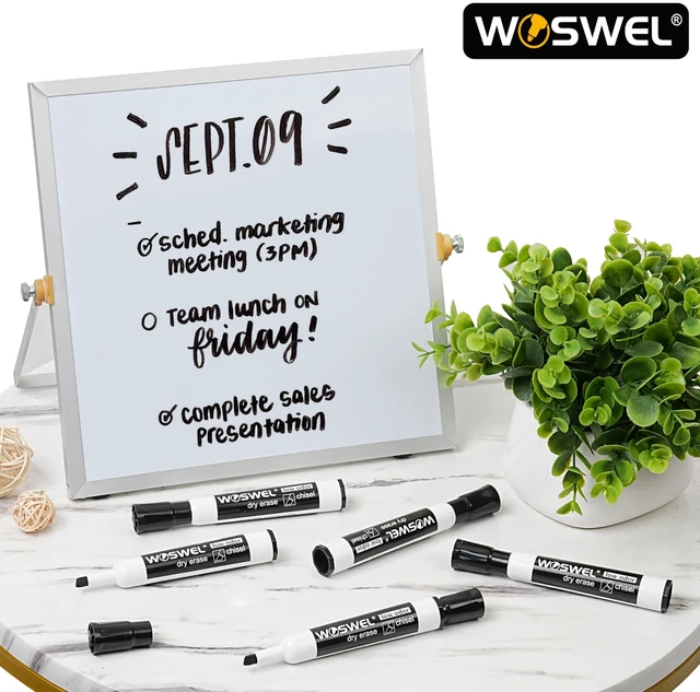 Alt view image 4 of 7 - Dry Erase Markers Bulk, Chisel Tip Whiteboard Markers, Low Odor Thick Dry Markers, 100 Black Color for Teachers, Classroom, Office & Home Use (Pack of 2)