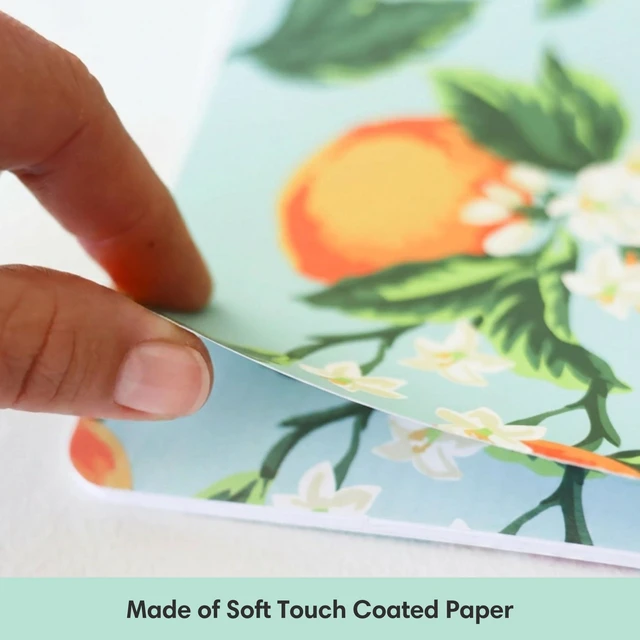 Alt view image 4 of 7 - 2027 24-Month Monthly Planner, 8.5"x11", Orange Blossom Mint January 2027 - December 2028, Flexible Cover, Stapled Binding, Day Designer