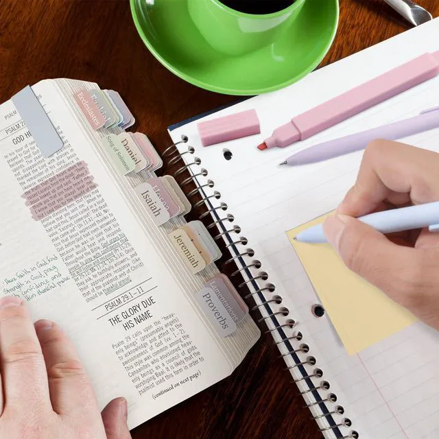 Alt view image 3 of 7 - 44 Pcs Bible Study Supplies Journaling Kit, Bible Highlighters, Pale Bible Study Kit for Women, Bible Accessories Helps Highlight Verses, Organize Notes and Deepen Faith Through Scripture Prayer