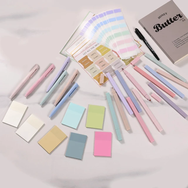Alt view image 7 of 7 - 44 Pcs Bible Study Supplies Journaling Kit, Bible Highlighters, Pale Bible Study Kit for Women, Bible Accessories Helps Highlight Verses, Organize Notes and Deepen Faith Through Scripture Prayer
