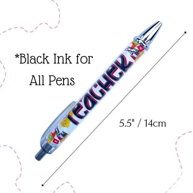 Alt view image 2 of 6 - Teacher Pen | Fun Cute Funny Cool Best Pens for Teacher Set Pack Teach Love Inspire Writing School Sayings Preschool Appreciation Gifts Supplies Gift Supply in Bulk (Classic, 30)