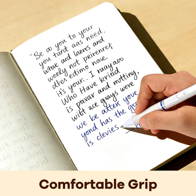Alt view image 6 of 7 - 18 Counts Erasable Gel Pens, 0.7mm Fine Point Retractable Clicker Pens with 18 Black Blue Refills,Make Mistakes Disappear for Writing Planner Drawing and Crossword Puzzles
