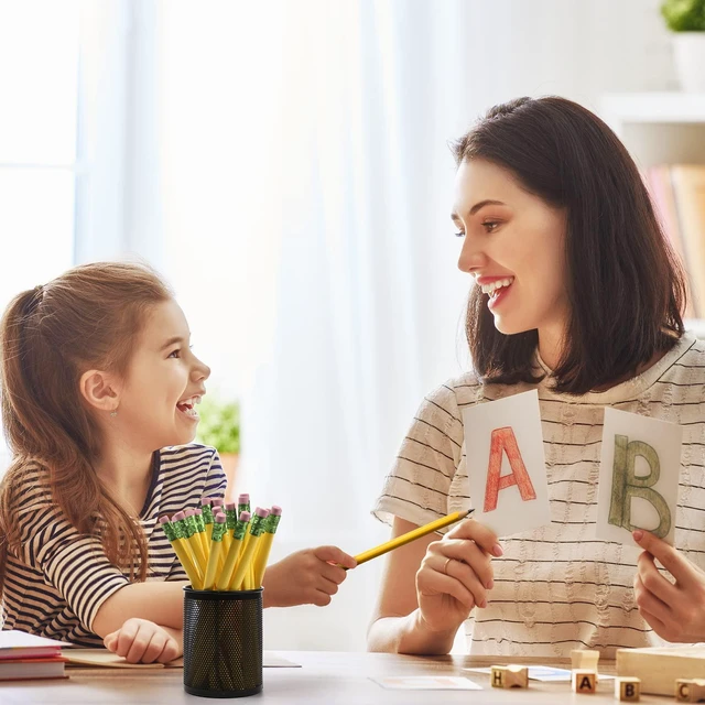 Alt view image 7 of 7 - 48 Pcs Large Pencils 3 Sharpeners,Yellow+green,Triangle Jumbo Thick Grip, Preschoolers Kindergarten Beginners, My First Pencil Set, Easy Hold Kids School Writing Practice Supplies