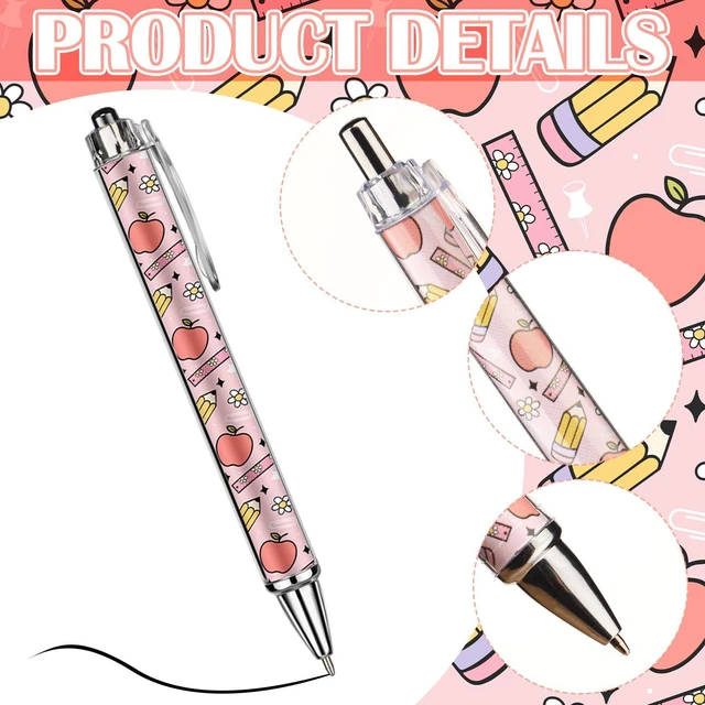 Alt view image 4 of 7 - 24 Pcs Teacher Pens Back to School Notebook Pencil Themed Gifts First Day of School Gift for Teacher Student Welcome Back to Classroom Preschool Kindergarten Staff Must Have Stationery