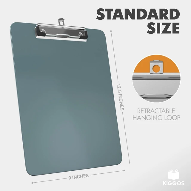 Alt view image 3 of 7 - Class Set Clipboards 25 Pack, Bulk Clipboards for Classroom, Boho Colored Plastic Clip Boards 12.5 x 9 Inch Letter Size, Low Profile Metal Clip with Hanging Hook, Holds 100 Sheets