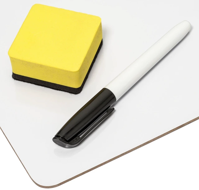 Alt view image 6 of 7 - 30 Mini Dry Erase Boards, 9 x 12, Markers and Erasers Single Sided Lapboards, Small Whiteboards, Includes 30 Markers and 30 Erasers, for Students, Classroom, and Groups