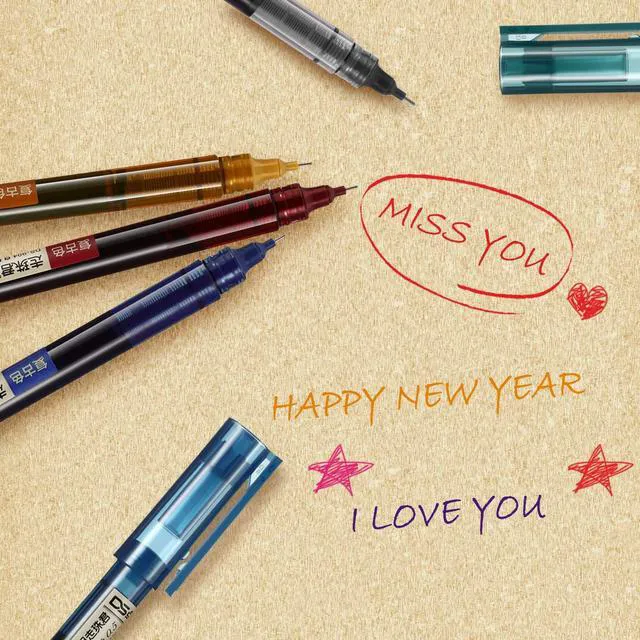 Alt view image 6 of 7 - 12 Pcs Rolling Ball Pen 0.5 mm Japanese Pen,Chic Colors Quick Dry Ink Gel Pens, Extra Fine Point, Liquid Ink for Smooth Writing, Back to School Supplies, Ideal for Office Student