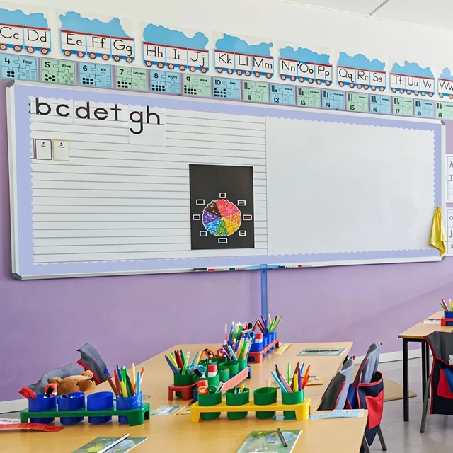 Alt view image 5 of 7 - 240Ft Pastel Bulletin Board Borders Colorful Classroom Border Trim Pastel Scalloped Borders Rolled Candy Bulletin Board Decorations for Classroom School Home Office Chalkboard Decor, 6 Rolls