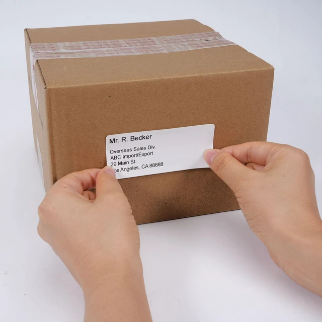 Alt view image 3 of 7 - Compatible with Brother DK-1208 Die-Cut Large Address Label for QL Printer 1.4 in x 3.5 in(38 mm x 90 mm), 400 per Roll/ 4000 Labels for QL-800 ql-820nwb Printer, 10 white paper rolls + 1 frame