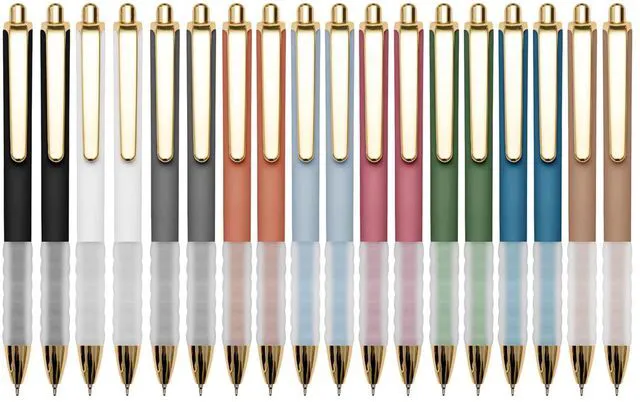 Main image of Ballpoint Pens Black Medium Point 1.0mm Cute Pens Bulk Smooth Writing with Super Soft Grip Retractable Ball Point Pen for Nurses Teachers (18-Count)