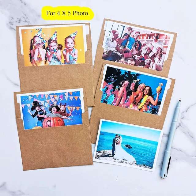 Alt view image 7 of 7 - 500 Pcs A2 Invitation Envelopes in Kraft Brown Peel & Press Self Seal 4 3/8 x 5 3/4 Square Flap Envelopes RSVP Return Envelopes 100lb. for Announcement Mailing 4x5 Greeting Cards Photo 1/4 Fold Cards