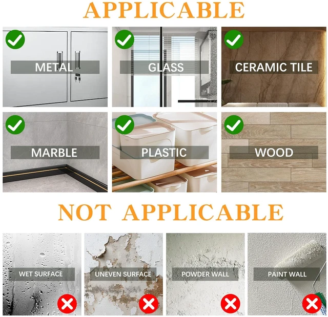 Alt view image 7 of 7 - Double Sided Tape Heavy Duty for Wall Decor No Damage to Paint,Clear Removable Mounting Tape,Nano Two Sided Adhesive Tape,Picture Hanging Strips for Posters,Stickers - Bedroom 1Roll(1.58in*6.5FT)