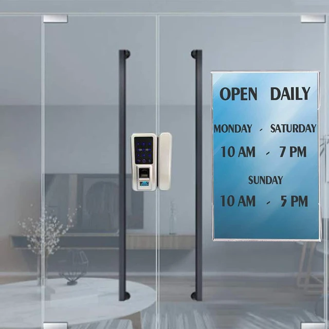 Alt view image 5 of 7 - 8.5 x 11 Acrylic Wall Mount Sign Holder, Clear Acrylic Plexi Sign Holders with Double Sided Tape Adhesive for Home, Office, Store, Restaurant (6 Pack)