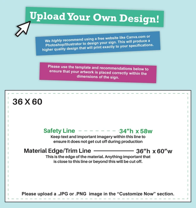 Alt view image 3 of 7 - Personalized Vinyl Banner Vinyl Printed Customizable Banner for Indoor and Outdoor Use (3'x5')