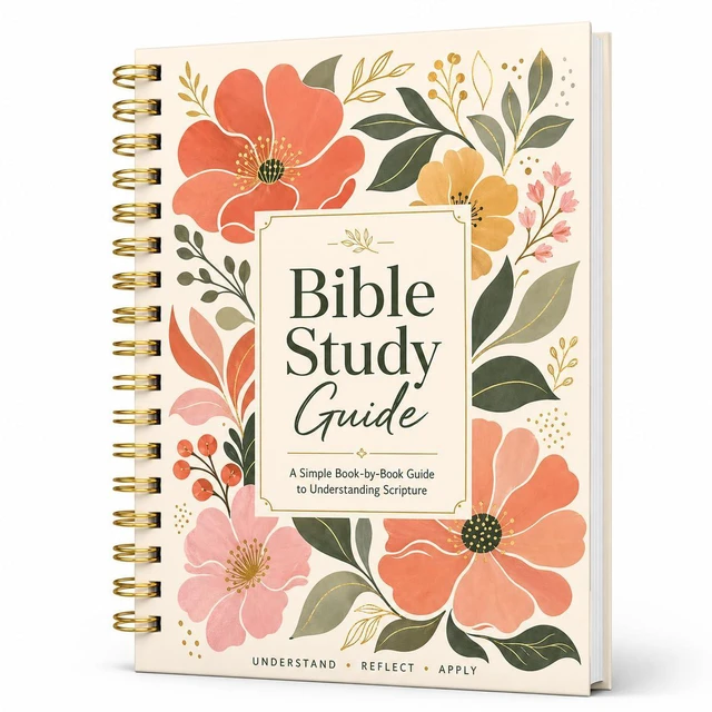 Main image of Bible Study Guide for Women, Book-by-Book Overview of All 66 Books, B5 Size Spiral-Bound with Pocket Scripture Companion for Personal Devotions, Group Study, Reflection, Notes and Faith Growth