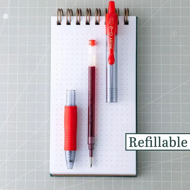 Alt view image 2 of 6 - G2 Premium Gel Roller Pens, Bold Point 1 mm, Red Pens, Pack of 8