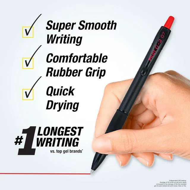 Alt view image 3 of 7 - G2 Edge Red Pens, 12ct box, Fine Point 0.7 mm