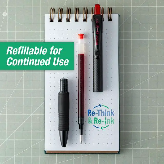 Alt view image 7 of 7 - G2 Edge Red Pens, 12ct box, Fine Point 0.7 mm