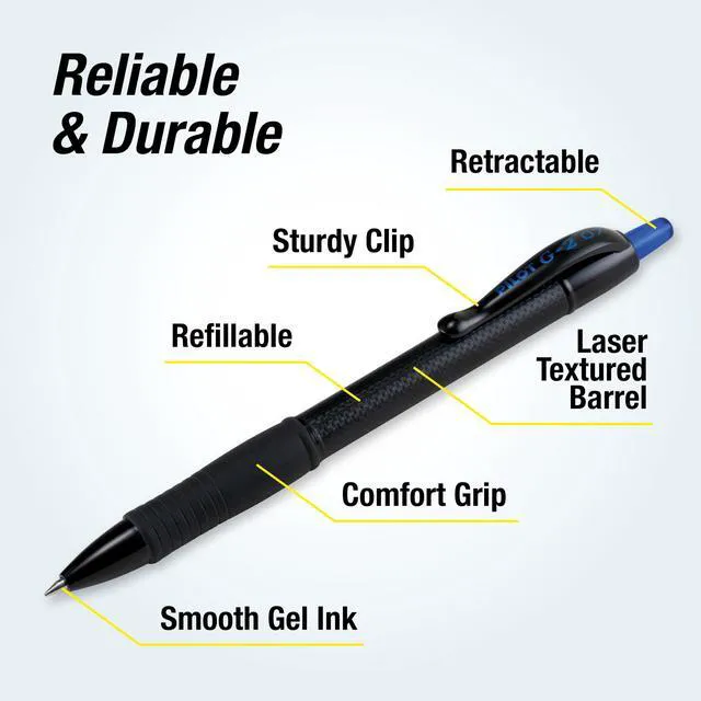 Alt view image 4 of 7 - G2 Edge Blue Pens, 12ct box, Fine Point 0.7 mm