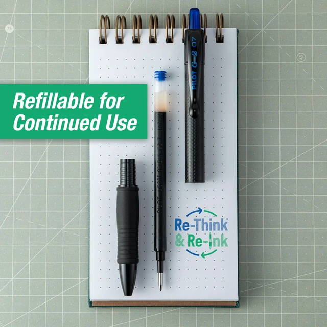Alt view image 6 of 7 - G2 Edge Blue Pens, 12ct box, Fine Point 0.7 mm