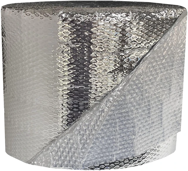 Alt view image 4 of 6 - USA Reflective Insulation Roll, 12" x 125' Bubble Insulation, For Summer Heat, Reflective For Colder Climates, Bubble Pack