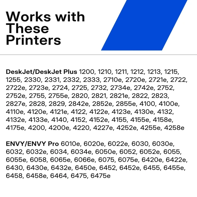 Alt view image 6 of 7 - 67XL Black Ink Cartridge Compatible for HP Ink 67 XL HP67 HP67XL 2-Pack BK Replacement for DeskJet 2827e 2855e 4155e 2755e 2700e 4255e 2852e 2700 2800 4100 2752 Envy 6000 6055 6055e 6400 6455e Printer