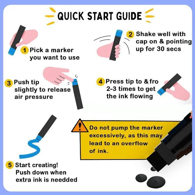 Alt view image 7 of 7 - 15mm Jumbo Car Window Markers for Glass Washable | 2 White 2 Black 4, 15mm Thick Chalk Pens Safe Erasable Liquid Chalk Markers for Blackboard, Chalkboards, Glass Board, Auto, Mirror, Wedding