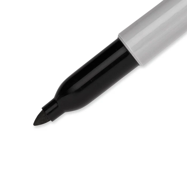 Alt view image 5 of 7 - Fine Tip Permanent Marker - Assorted Metallic Colours/Black (Pack of 4)