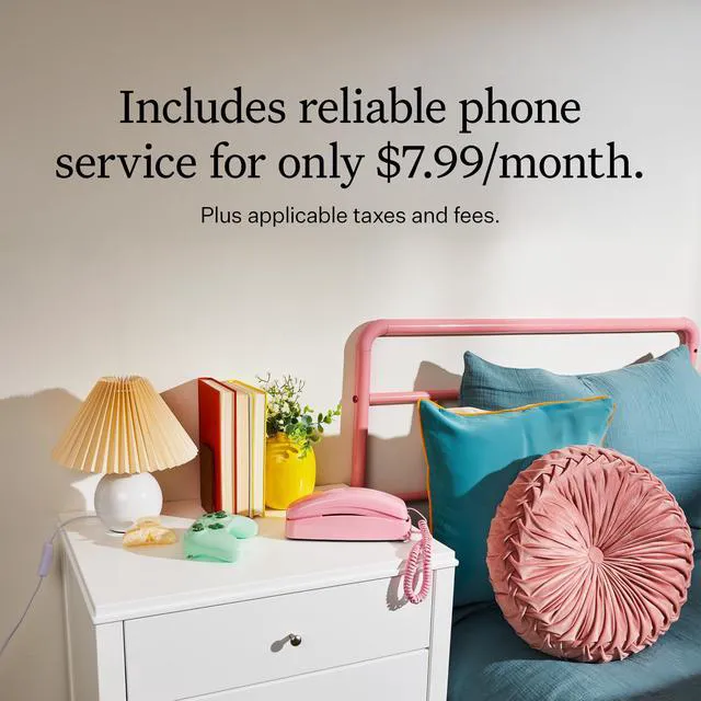 Alt view image 5 of 7 - MyPhone by Landline Phone Service for Kids, Pink Phone Screen-free calling, Trusted Circle, Quiet Hours, Address-based 911
