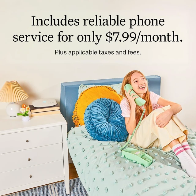 Alt view image 5 of 7 - MyPhone by Landline Phone Service for Kids, Green Phone Screen-free calling, Trusted Circle, Quiet Hours, Address-based 911