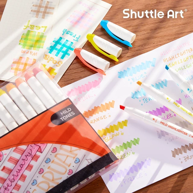 Alt view image 7 of 7 - 30 Colors Highlighters, Pastel Highlighter Pens Assorted Colors, Dual Tip Mild Color Markers, Perfect for Adults Teachers Students Underlining, Highlighting for Home School Office