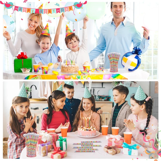 Alt view image 3 of 7 - 72 Pcs Happy Birthday Pencils Colorful Birthday Pencil for Students Teacher Wooden Pencils with Erasers Birthday Party Supplies, 6 Style(72)