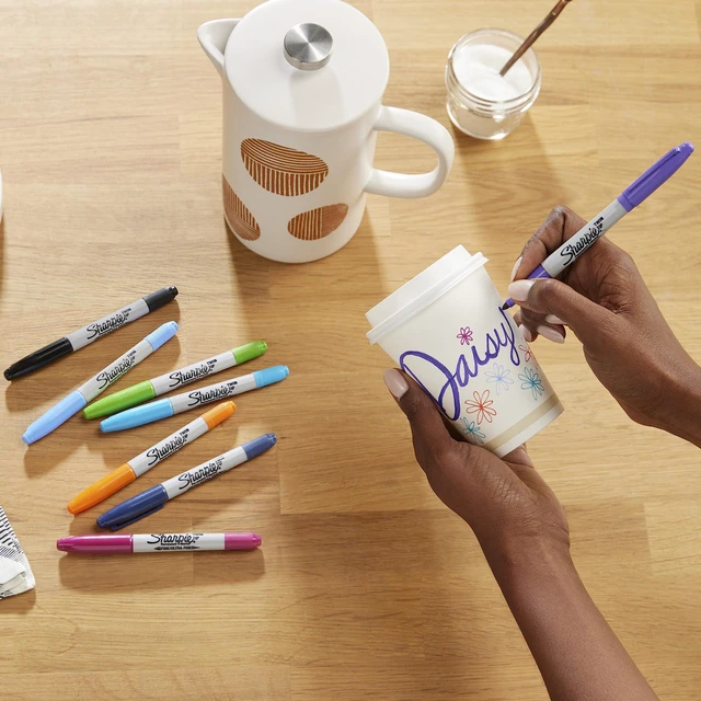 Alt view image 6 of 7 - 32174PP Twin Tip Permanent Markers, Fine and Ultra Fine, Assorted Colors, 4 Count (Pack of 2)