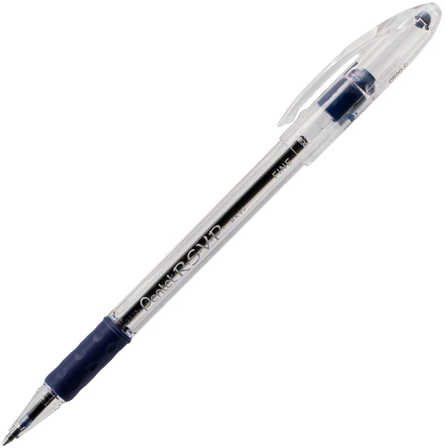 Alt view image 2 of 4 - R.S.V.P. Ballpoint Pen, Fine Line, Blue Ink, 4 Pack (BK90BP2C)