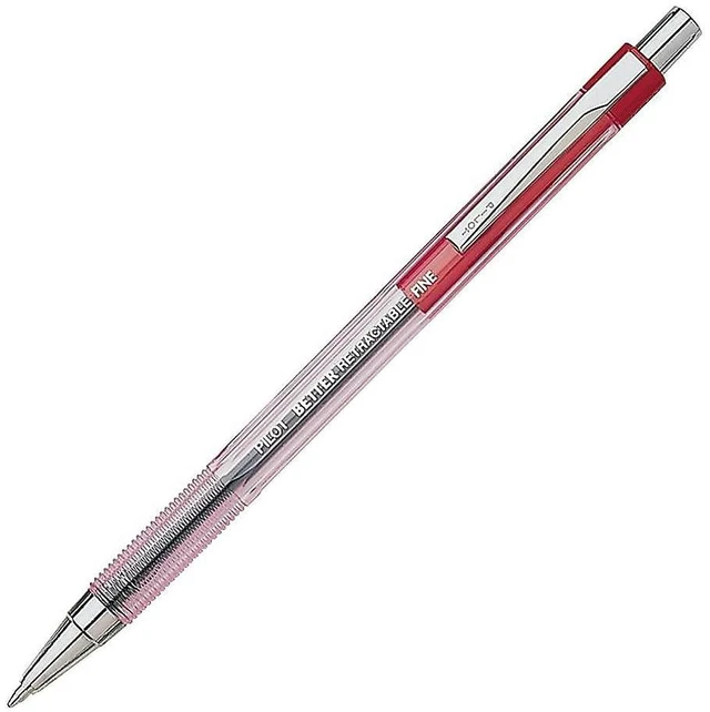Alt view image 2 of 2 - The Better Ball Point Pen Ballpoint Pens, Red Ink, 12-Pack