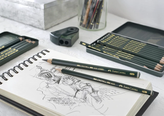 Alt view image 4 of 6 - 9000 Graphite Sketch Pencil Sets Art 8B - 2H set of 12