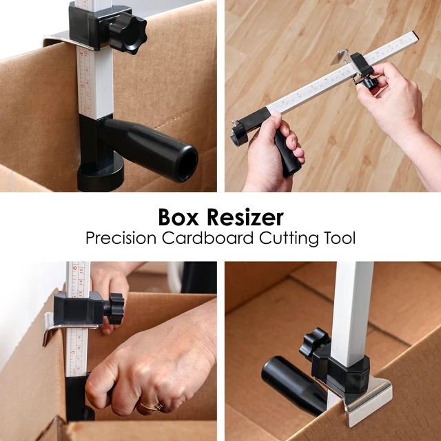 Alt view image 5 of 7 - Box Resizer Tool with Scoring Wheel - Cardboard Box reducer to Customize Shipping Boxes - Box scorer Tool