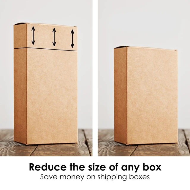 Alt view image 6 of 7 - Box Resizer Tool with Scoring Wheel - Cardboard Box reducer to Customize Shipping Boxes - Box scorer Tool